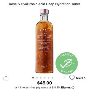 Fresh -Rose & Hyaluronic Acid Deep Hydration Toner